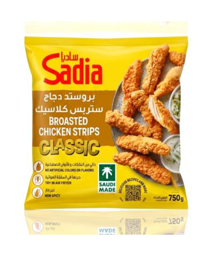 ساديا دجاج بروستد كلاسيك شرائح 750جم