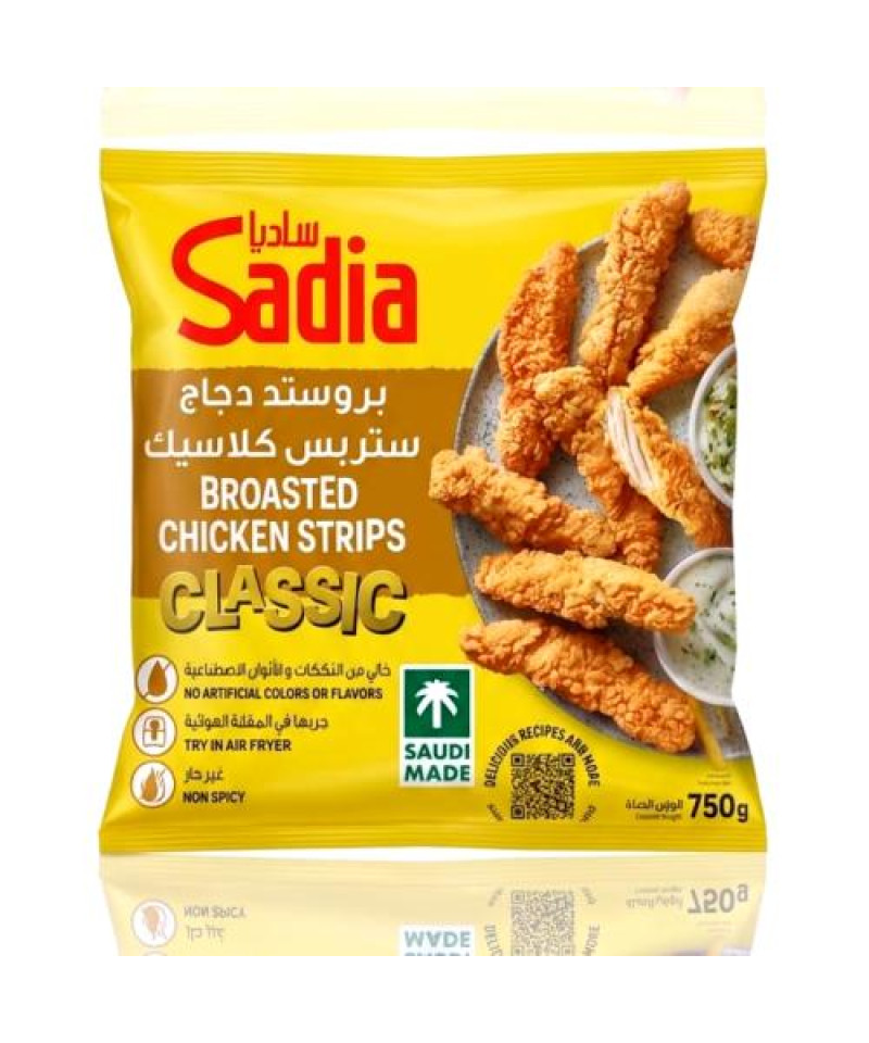 ساديا دجاج بروستد كلاسيك شرائح 750جم