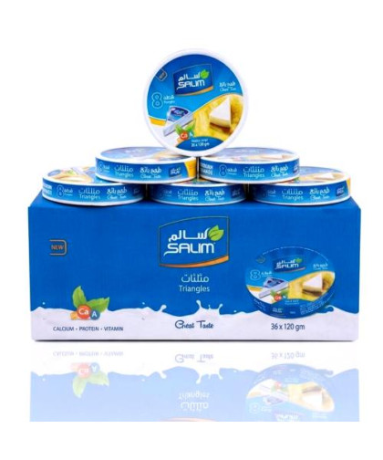 جبنة مثلث سالم 120ج كرتون 36حبة