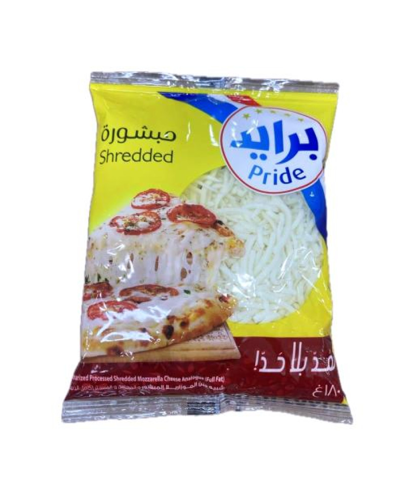 جبنة موزريلا مبشورة برايد 180ج