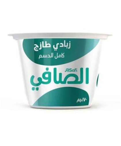 زبادي الصافي كامل الدسم 170ج