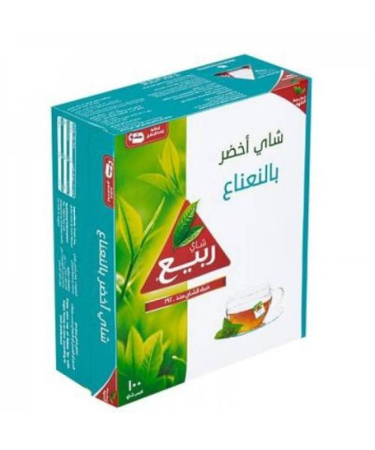 شاي ربيع اخضر بالنعناع 200ج 100كيس