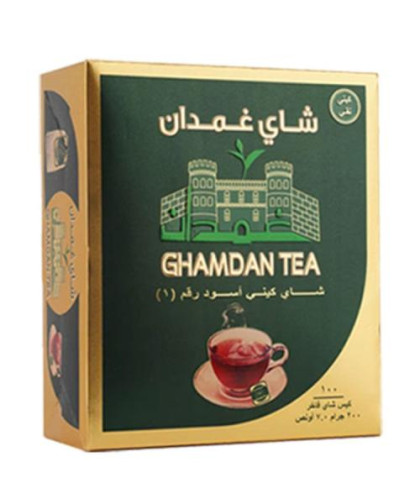 شاي غمدان 200ج 100 كيس
