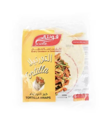 خبز تورتيلا ابيض فونتي 390ج