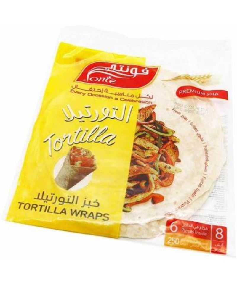 خبز تورتيلا ذرة فونتي 250ج