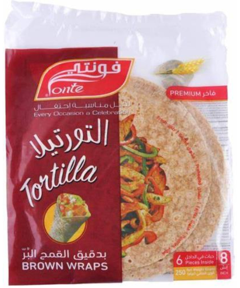 خبز تورتيلا اسمر فونتي 250ج