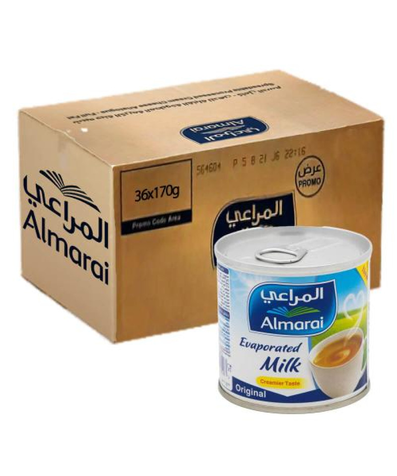 حليب سائل مبخرالمراعي 170ج 48حبة