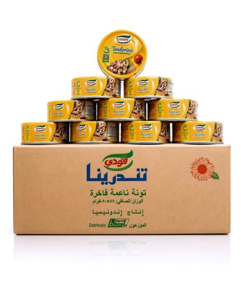 تونة قودي تندرينا 80ج حبة48