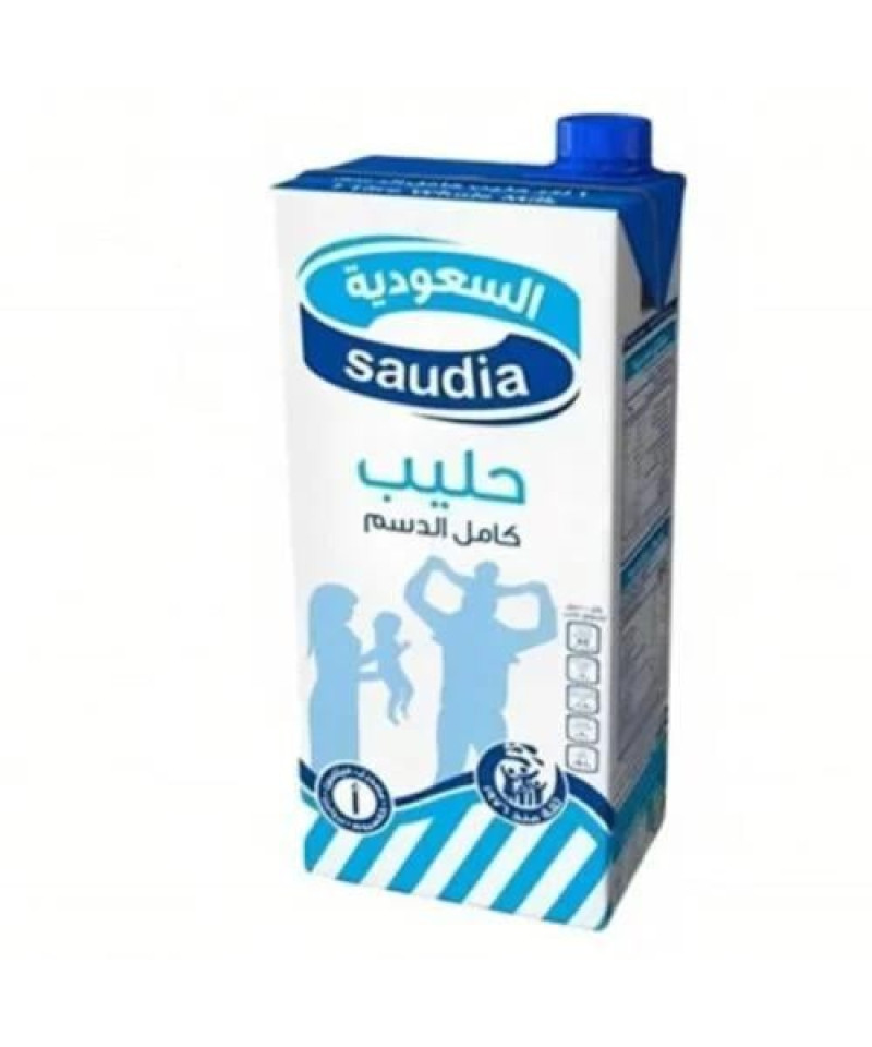 حليب السعودية كامل الدسم 1 لتر
