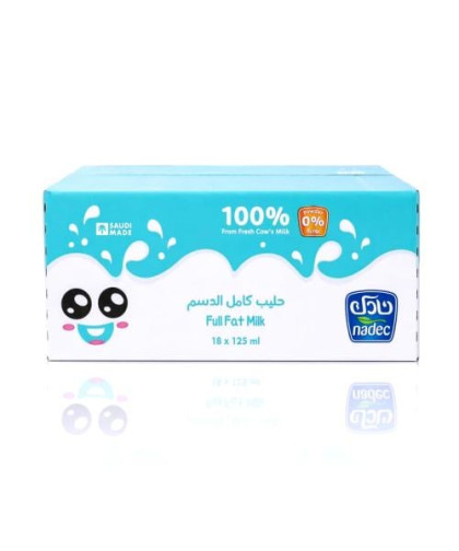 حليب نادك كامل الدسم 125مل 18حبة