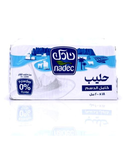 حليب نادك كامل الدسم 200مل 18حبة