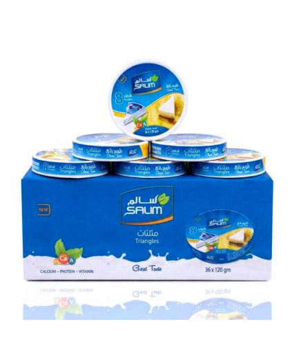 جبنة مثلث سالم 120ج نص كرتون 18حبة
