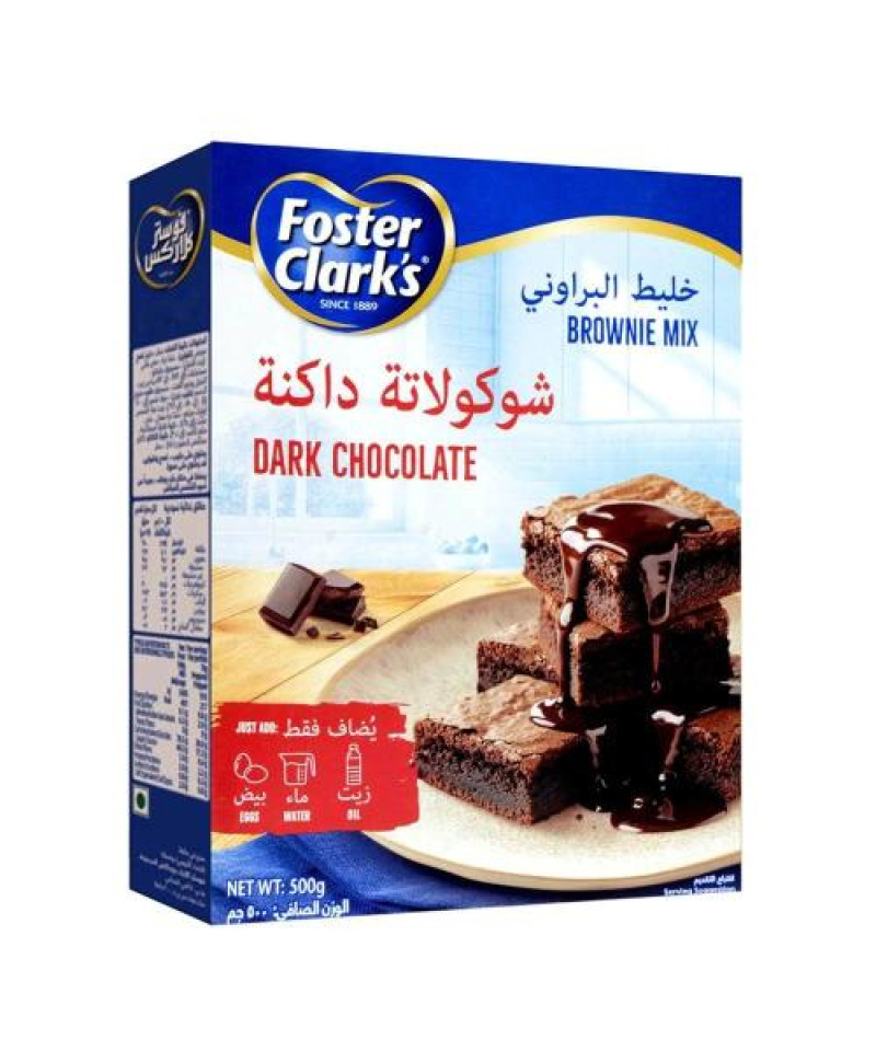 خليط البراوني شوكلاتة داكنة فوستر500جم