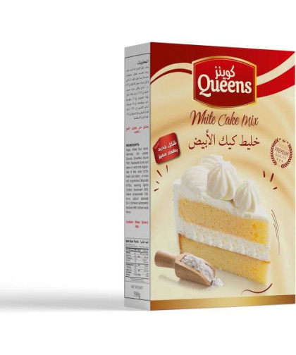 خليط كيك الأبيض كوينز 500جم