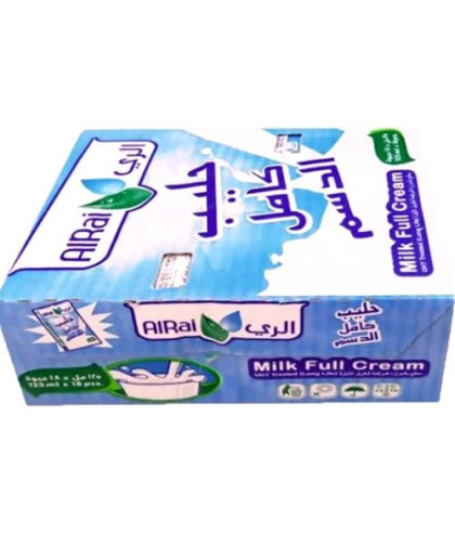 حليب الري كامل الدسم 125مل18حبة