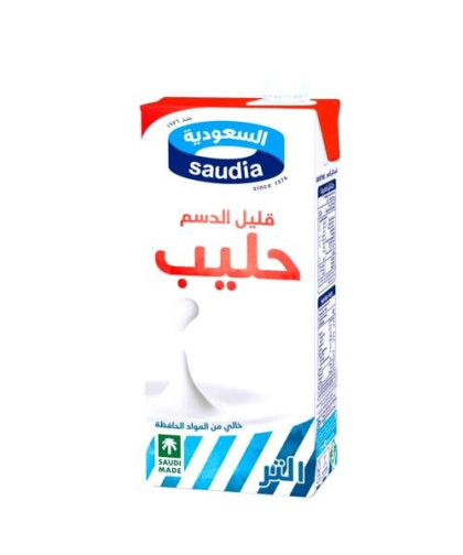 حليب السعودية قليل الدسم 1لتر