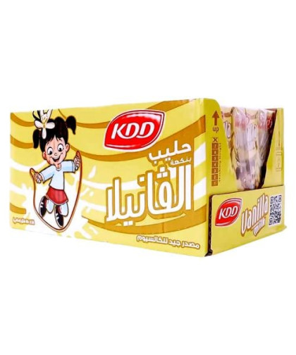 حليب كي دي دي بالفانيلا 180مل18حبة