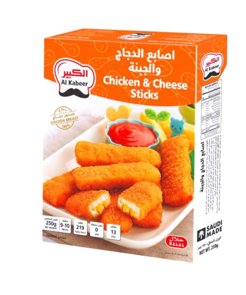 اصابع الدجاج والجبنة الكبير 250ج