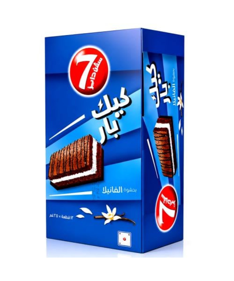كيك سفن دايز بالفانيلا 25ج 12حبة