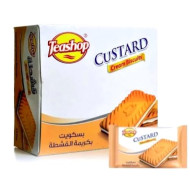 بسكويت تيشوب بالقشطة 25ج50حبة